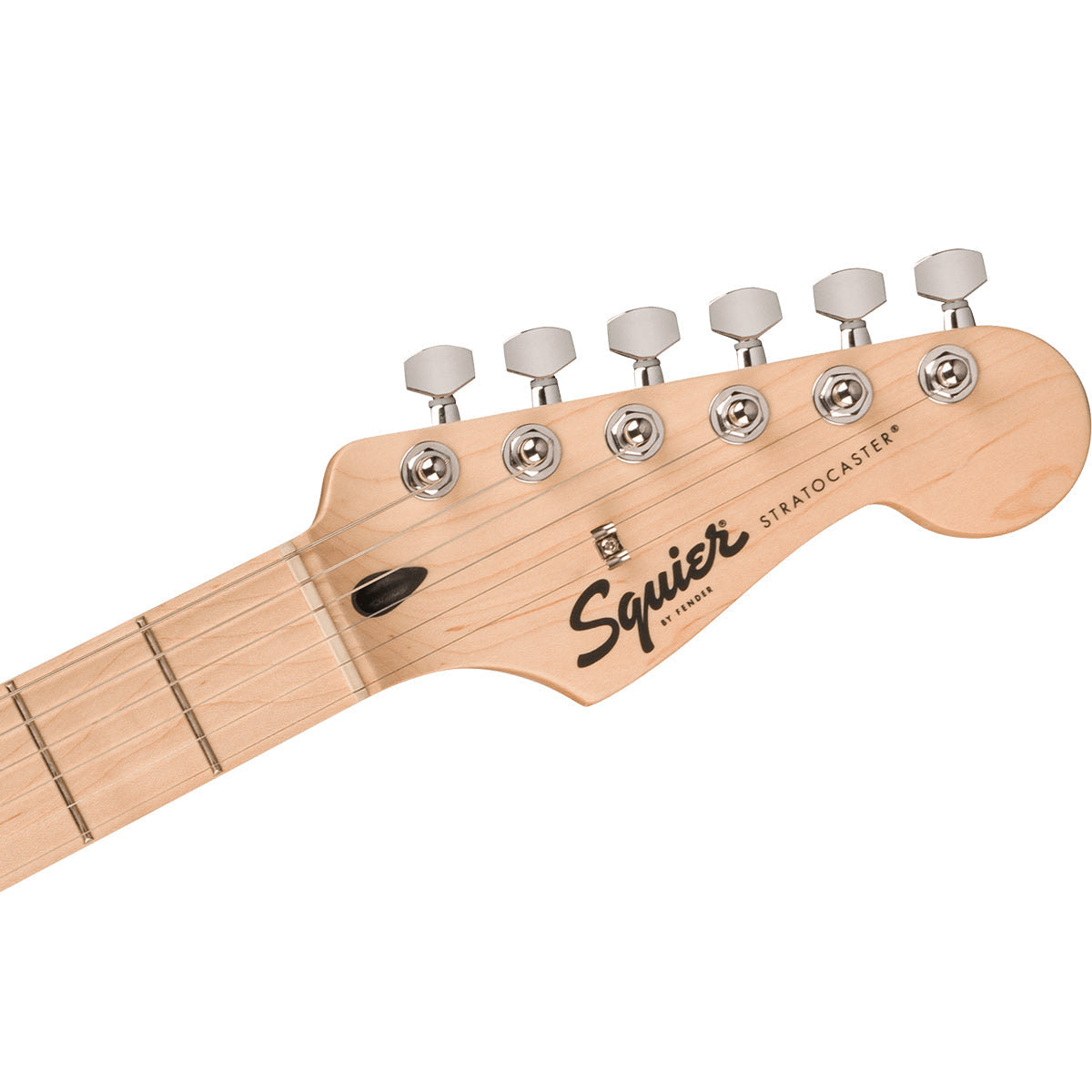 Squier Sonic® Stratocaster®, Maple Fingerboard, White Pickguard, Black