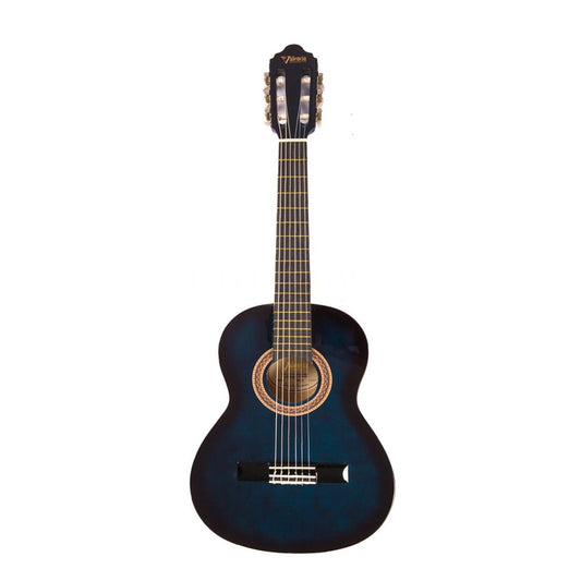 Valencia VC102BUS 1/2 Size Classical Guitar (Blue Sunburst)