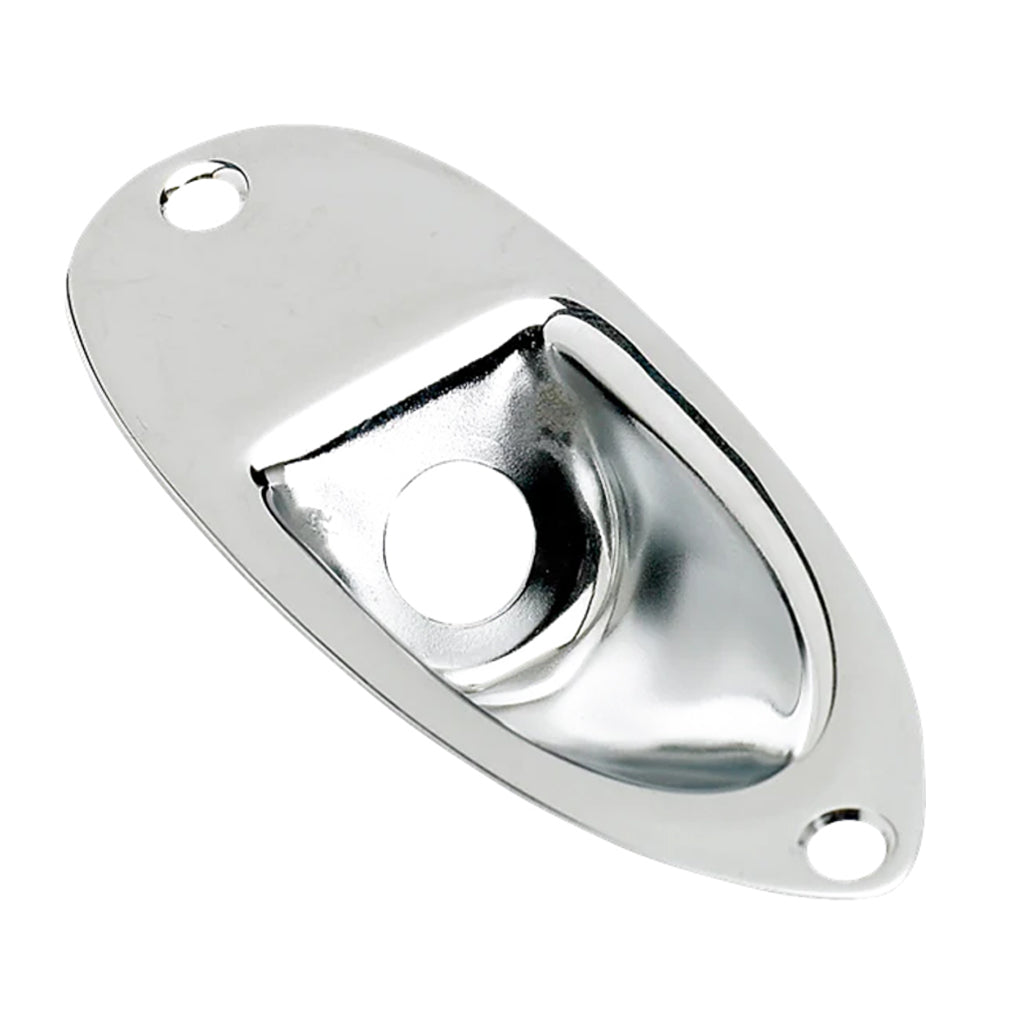 Strat Input Jack Plate Chrome