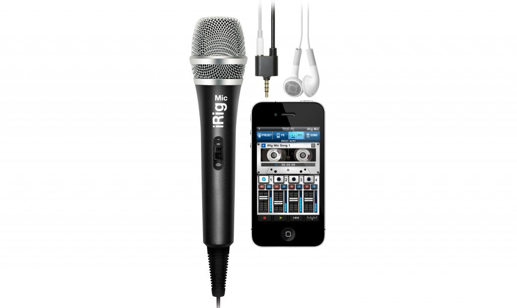 IK Multimedia iRig Mic – Handheld Condenser Microphone for iOS & Android