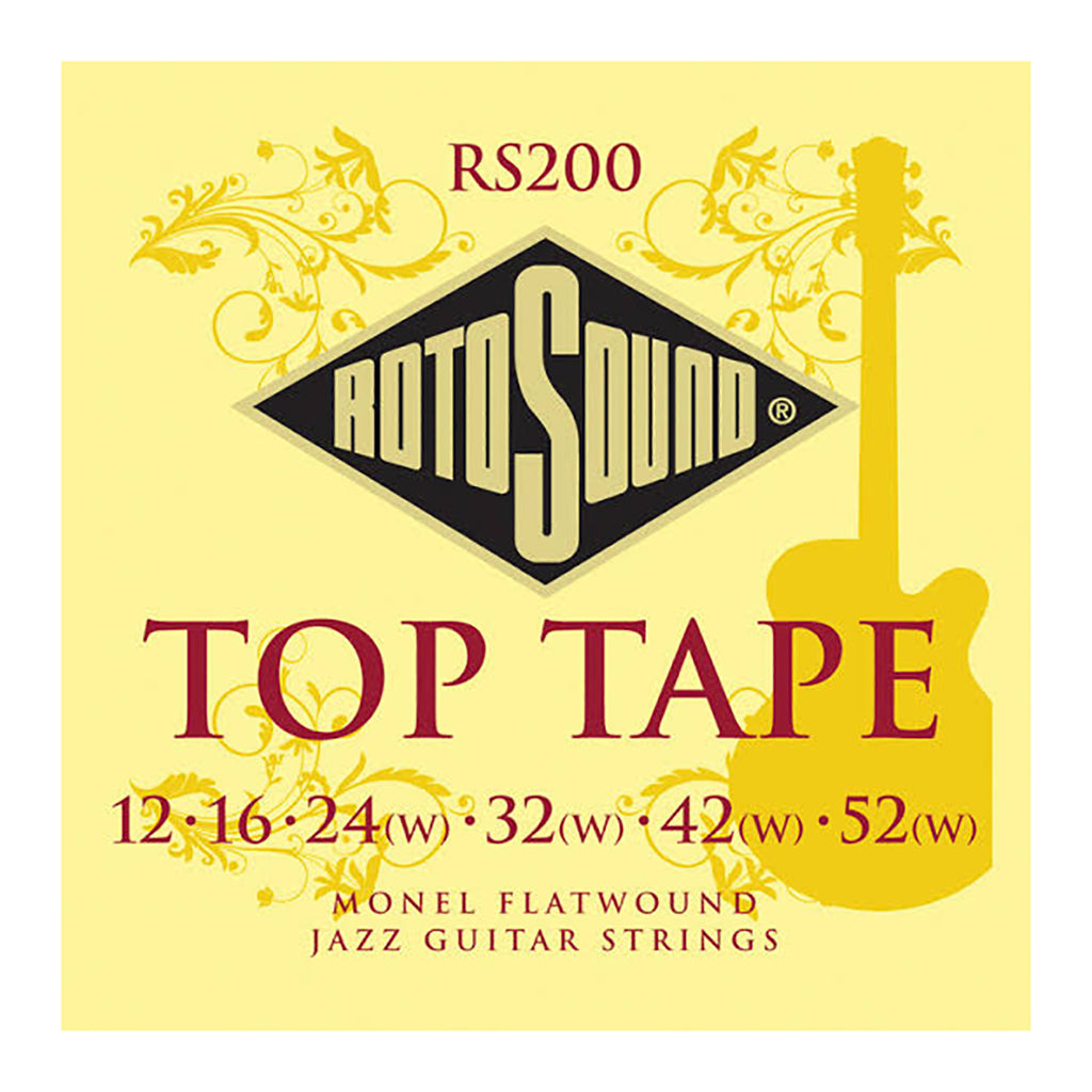 Rotosound RS200 Top Tape Monel Flatwound Jazz 12-52