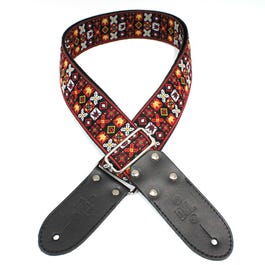 DSL 2" Jacquard Guitar Strap - Fire