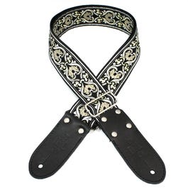 DSL 2" Jacquard Guitar Strap - GOK (Gold and Silver)