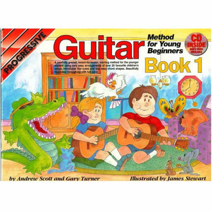 Guitar Method for Young Beginners Book 1 – Progressive Series with Online Lessons