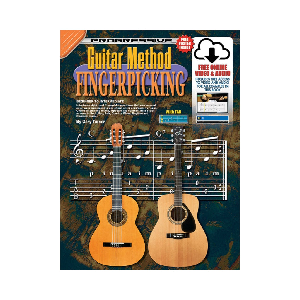Progressive Guitar Method Fingerpicking Book/Online Video & Audio