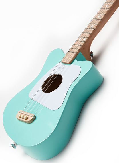 Loog Mini Green + Accessory Pack (winder, picks, strings, flash cards)