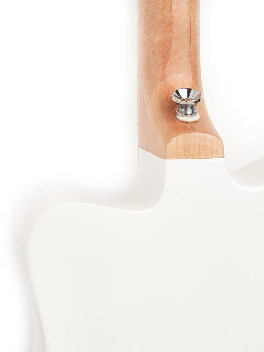 Loog Mini White + Accessory Pack (winder, picks, strings, flash cards)