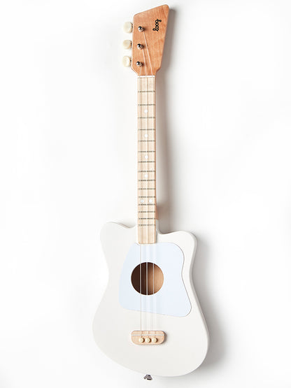 Loog Mini White + Accessory Pack (winder, picks, strings, flash cards)