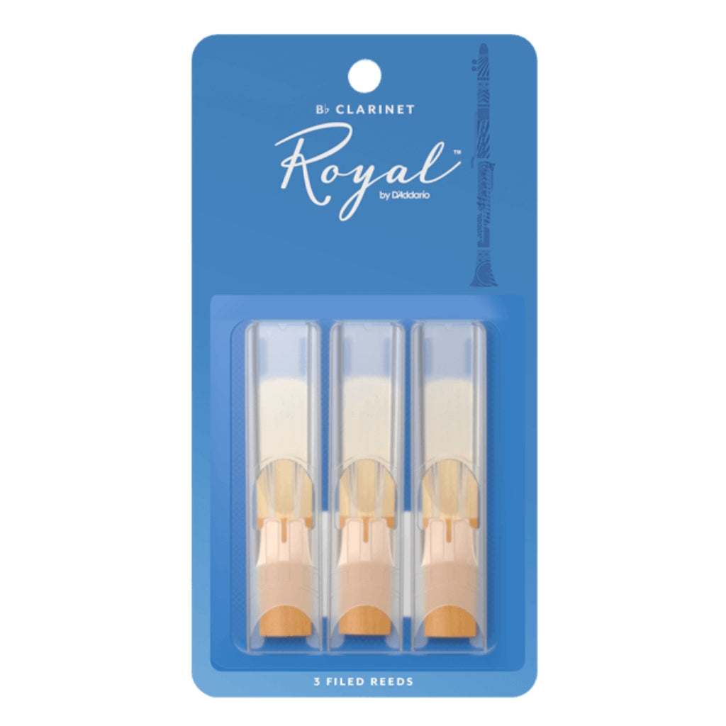 Rico Royal Bb Clarinet Reed 1.5 - 3 Pack