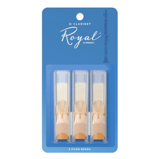 Rico Royal Bb Clarinet Reed 1.5 - 3 Pack