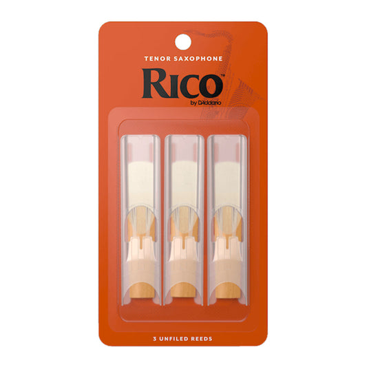 Rico by D'Addario Tenor Sax Reeds, Strength 2.5 - 3 Pack