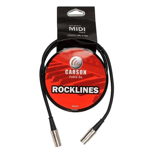 Carson RMD03 3 ft MIDI Cable