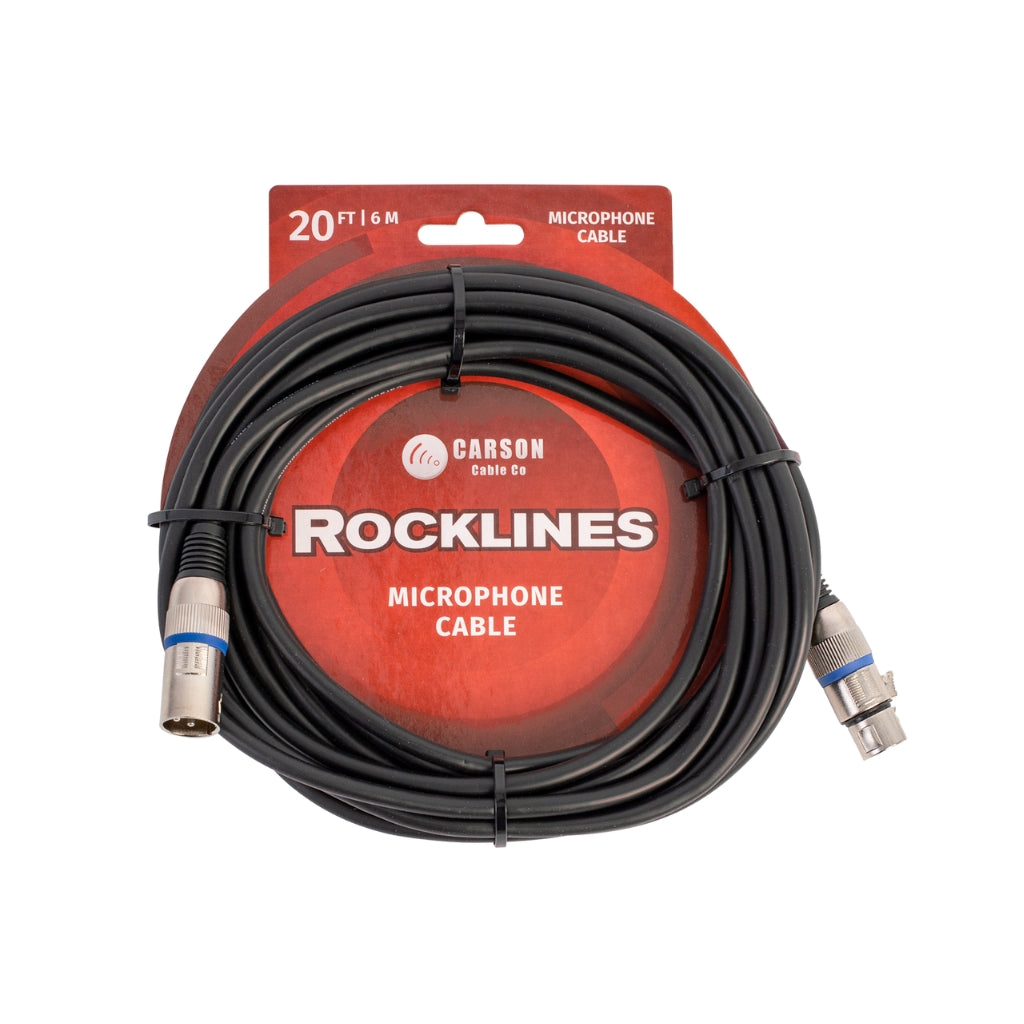 Carson ROM20L 20 ft Microphone/Audio Cable