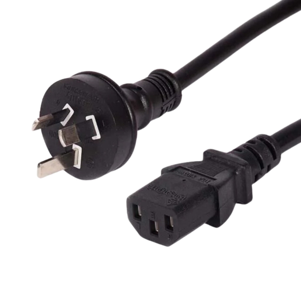 Australasian - IEC-C13 Power Cable / Jug Cord - 2m - Black