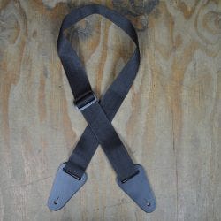 Colonial Polyweb Guitar Strap - Black