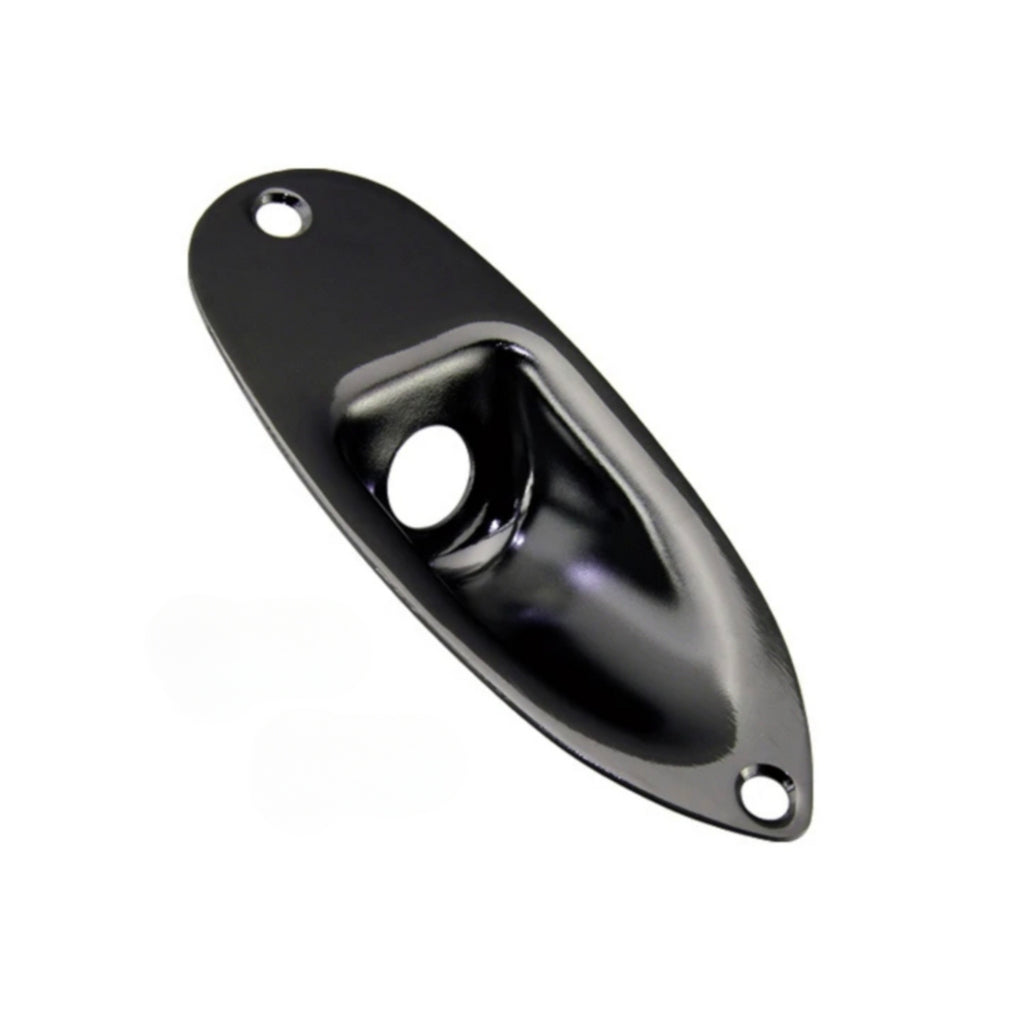 Eagle Strat Style Jack Plate - Black
