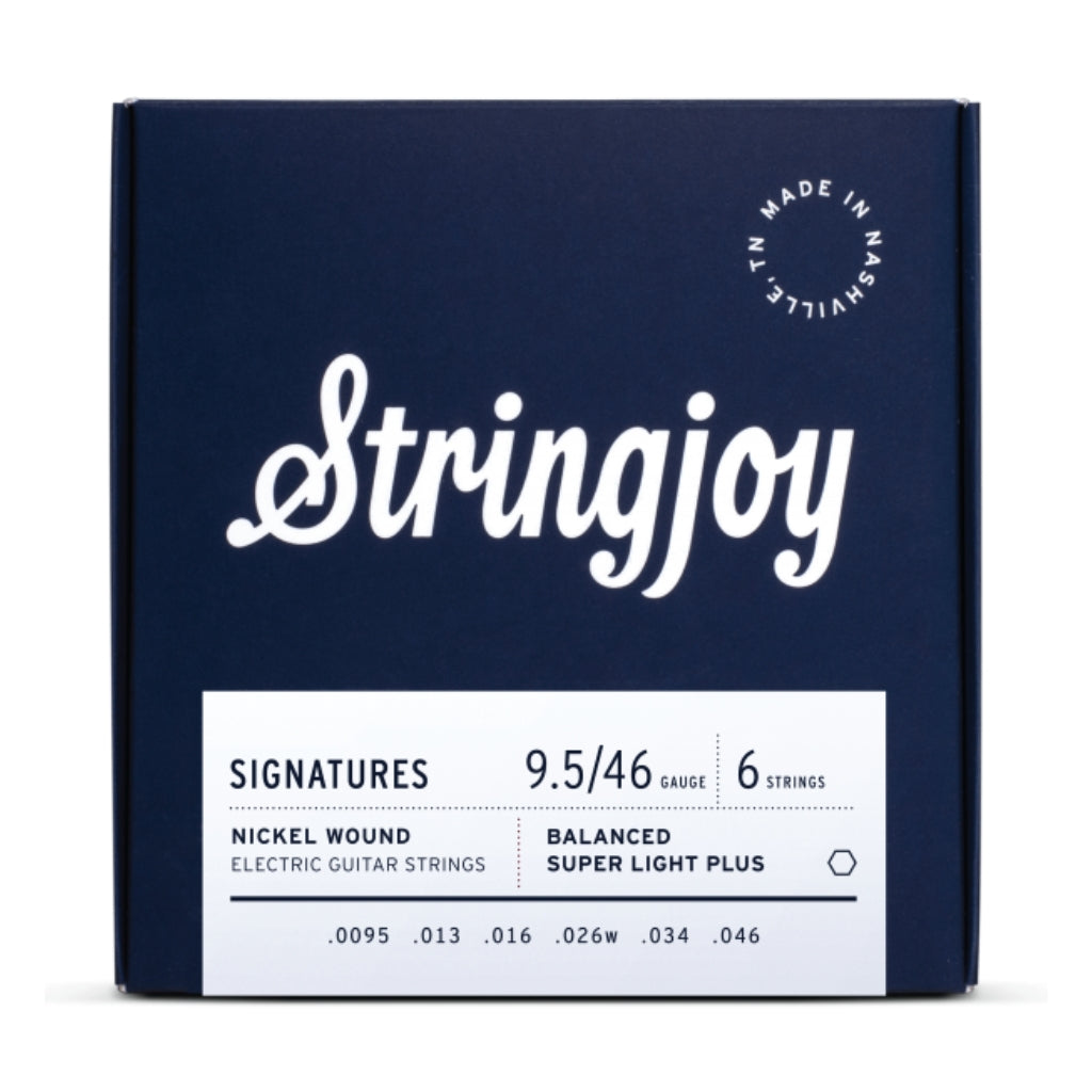 Stringjoy Signatures | Balanced Super Light Plus Gauge (9.5-46) Nickel Wound Electric Guitar Strings