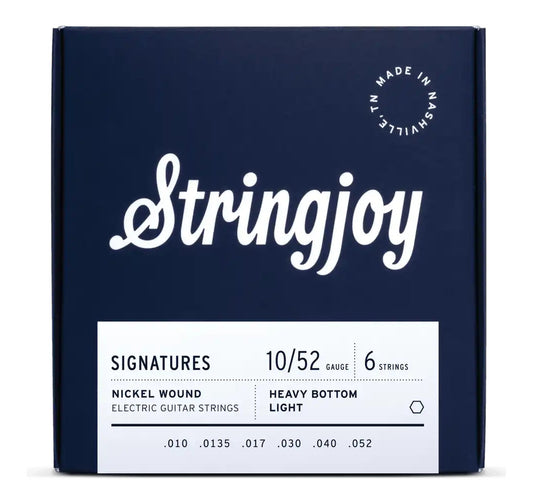 Stringjoy Signatures | Heavy Bottom Light Gauge (10-52) Nickel Wound Electric Guitar Strings