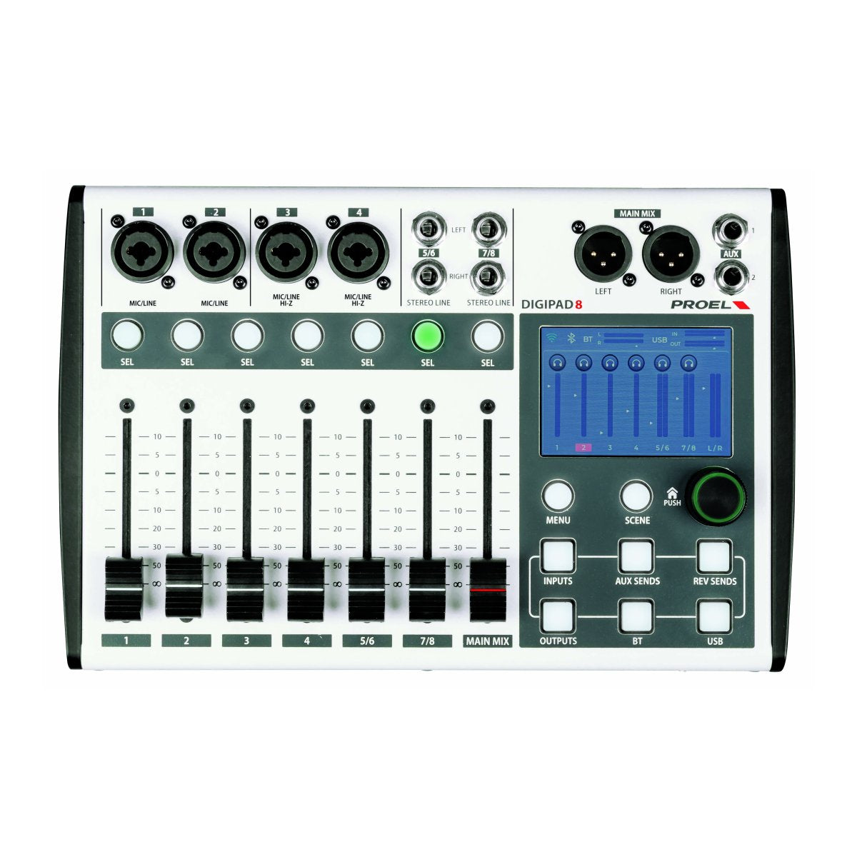 PROEL DIGIPAD8 – Compact 8-Channel Digital Mixer