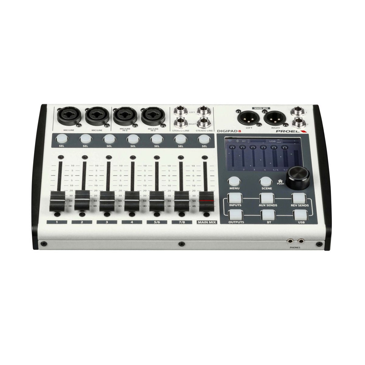 PROEL DIGIPAD8 – Compact 8-Channel Digital Mixer