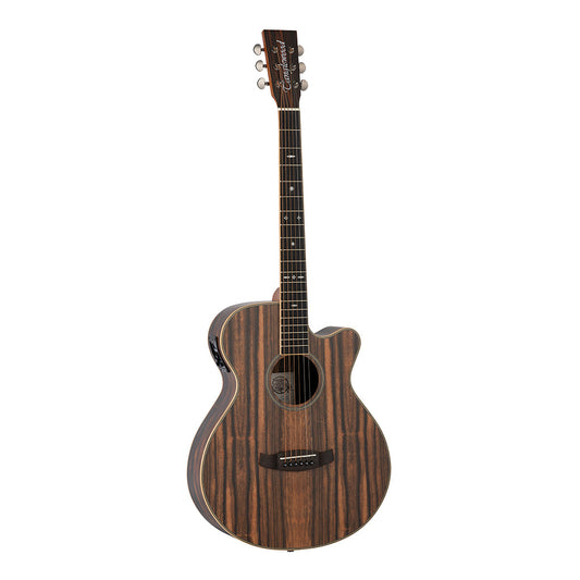 Tanglewood TRU4-CE-AE Reunion Pro Solid top all Ebony Super Folk