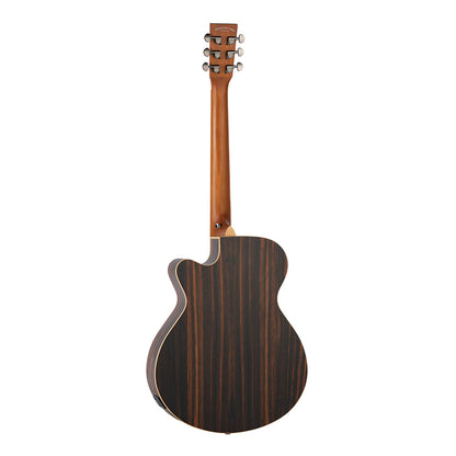 Tanglewood TRU4-CE-AE Reunion Pro Solid top all Ebony Super Folk