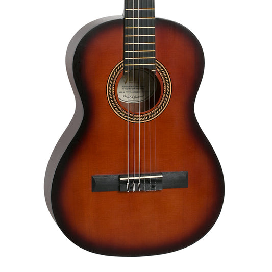 Valencia VC203HCSB Classical Guitar - Hybrid, Thin Neck