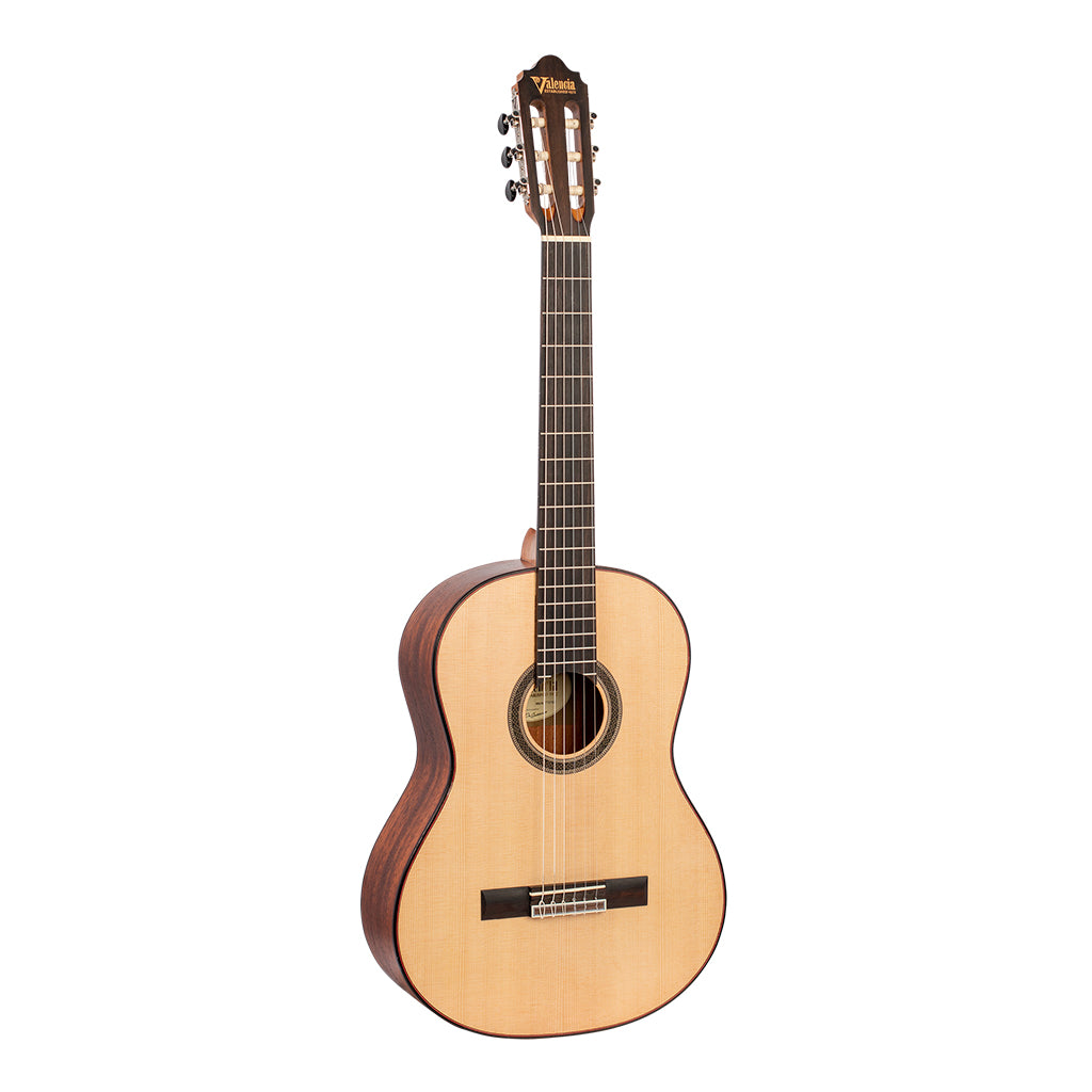 Valencia VC704 4/4 size Solid Top classical guitar