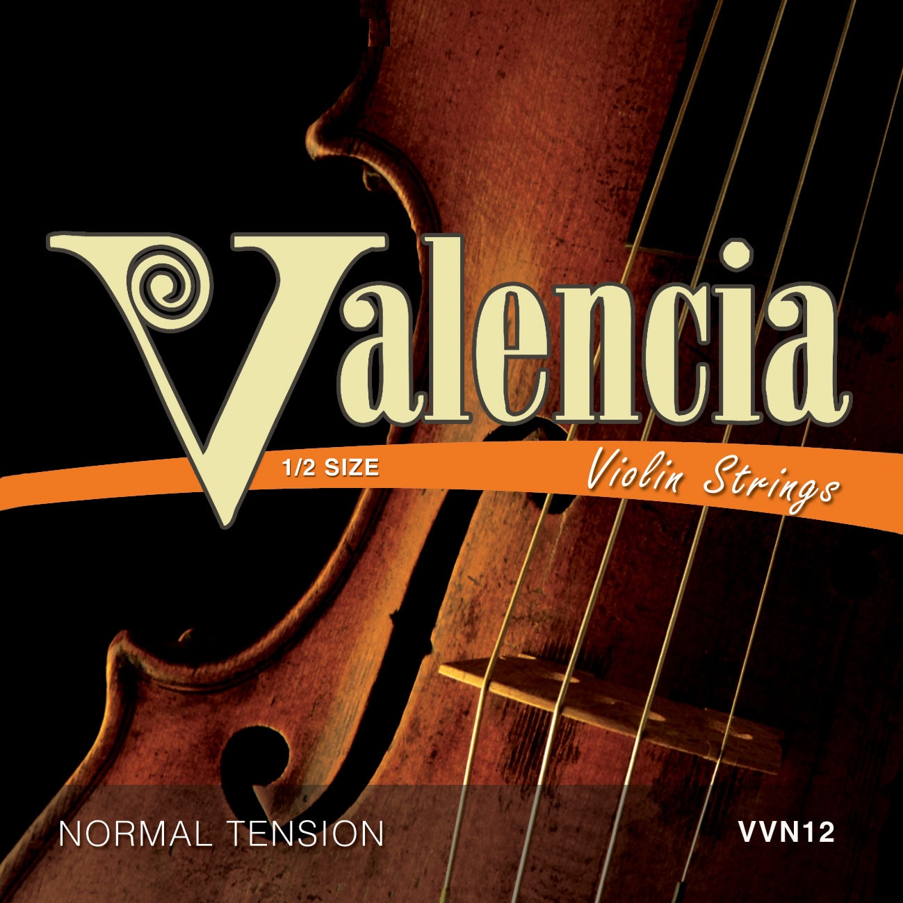 Valencia VVN12 1/2 Set Violin Strings - Steel Ball End
