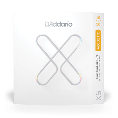 DAddario 12-56 Light Top/Medium Bottom, XS Phosphor Bronze Coated Acoustic Guitar Strings