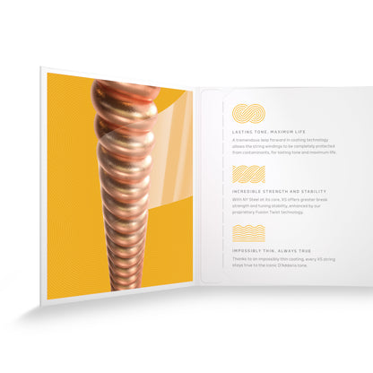 DAddario 12-56 Light Top/Medium Bottom, XS Phosphor Bronze Coated Acoustic Guitar Strings