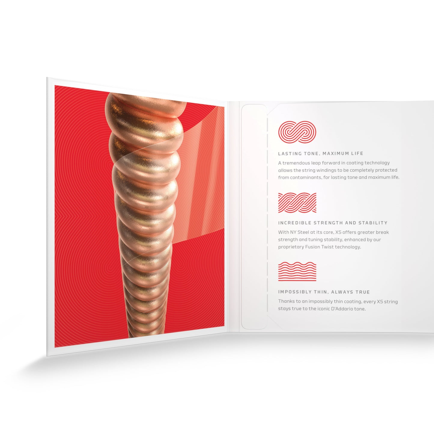 DAddario 13-56 Medium, XS Phosphor Bronze Coated Acoustic Guitar Strings